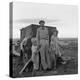 Migrant farm labourer with his children on the road in Texas, 1938-Dorothea Lange-Premier Image Canvas