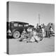 Migrating families camp by the road on their way to California, 1937-Dorothea Lange-Premier Image Canvas