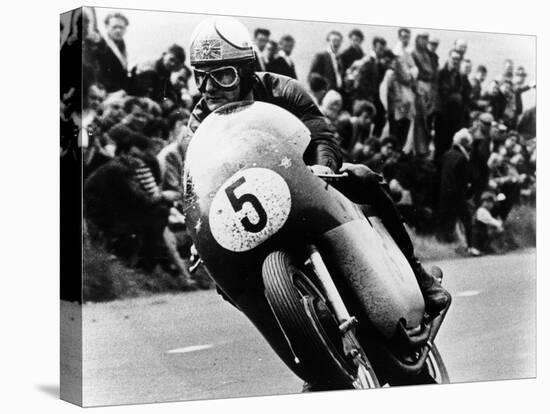 Mike Hailwood, on an Mv Agusta, Winner of the Isle of Man Senior TT, 1964-null-Premier Image Canvas