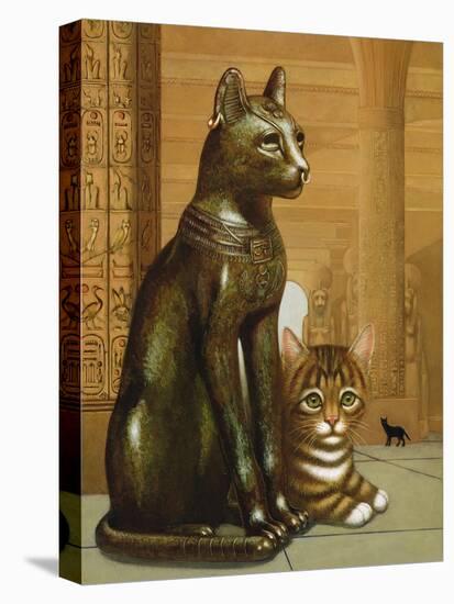 Mike the British Museum Kitten, 1995-Frances Broomfield-Premier Image Canvas