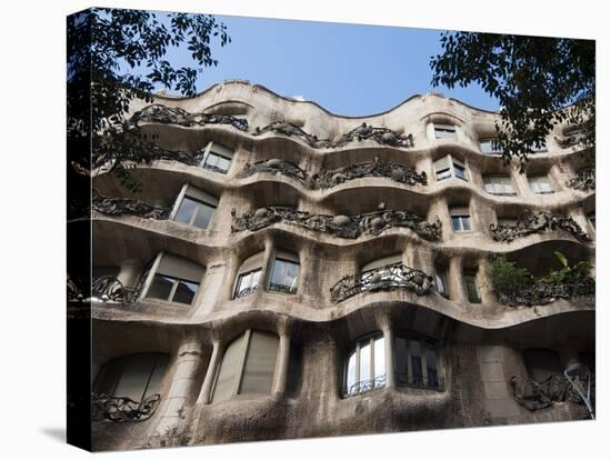 Mila House (Or La Pedrera) by Antoni Gaudi, UNESCO World Heritage Site, Barcelona, Spain-Nico Tondini-Premier Image Canvas