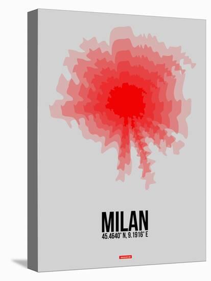 Milan Radiant Map 1-NaxArt-Stretched Canvas