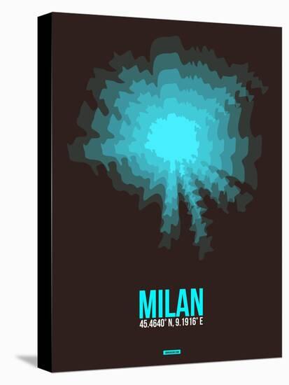 Milan Radiant Map 3-NaxArt-Stretched Canvas