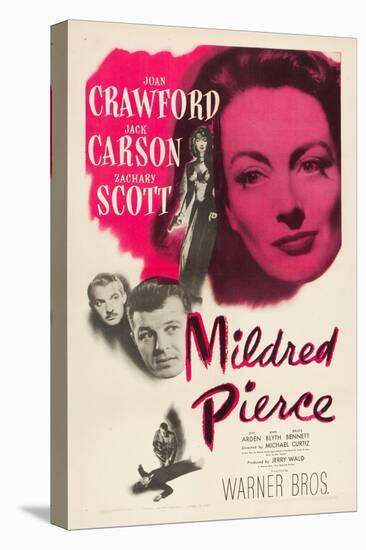 Mildred Pierce, Joan Crawford, Zachary Scott, Jack Carson, 1945-null-Stretched Canvas