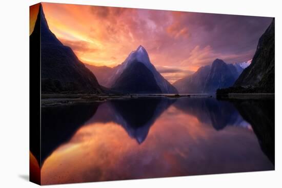 milford-sound-10-Lincoln Harrison-Stretched Canvas