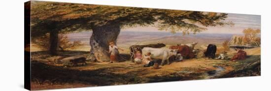 Milking in the Field, c1847-Samuel Palmer-Premier Image Canvas