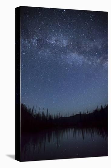 Milky Way and Stars over Upper Bernard Lake in the Seven Devil Mountains in Central Idaho-Ben Herndon-Premier Image Canvas