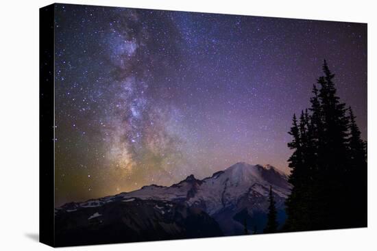 Milky Way (Constellation Sagittarius), Mt Rainier NP, Washington, USA-Gary Luhm-Premier Image Canvas