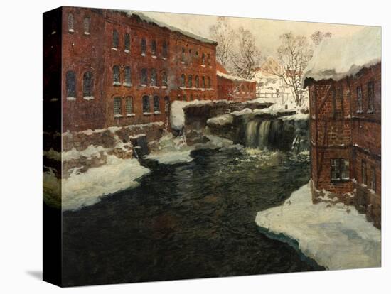 Mill Scene, C.1885-90-Fritz Thaulow-Premier Image Canvas