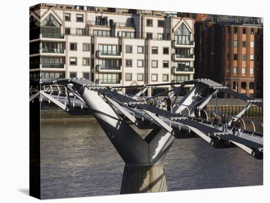 Millenium Bridge, London, England-Walter Bibikow-Premier Image Canvas