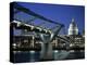 Millennium Bridge and St. Paul's, London, England-Alan Copson-Premier Image Canvas