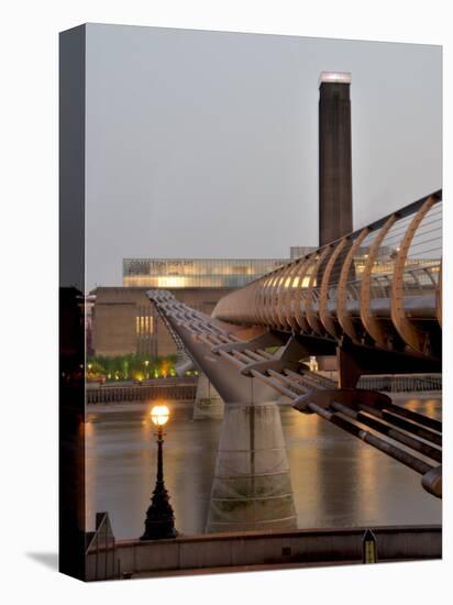 Millennium Bridge and Tate Modern, London, England, United Kingdom-Charles Bowman-Premier Image Canvas