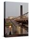 Millennium Bridge and Tate Modern, London, England, United Kingdom-Charles Bowman-Premier Image Canvas