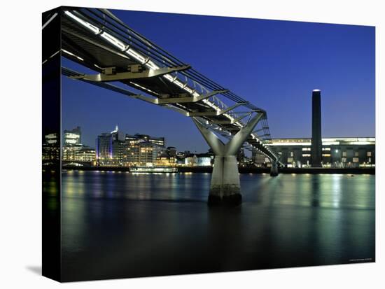 Millennium Bridge and Tate Modern, London, England-Alan Copson-Premier Image Canvas