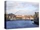 Millennium Bridge and the Baltic from the Swing Bridge, Newcastle Upon Tyne, Tyne and Wear, England-Mark Sunderland-Premier Image Canvas