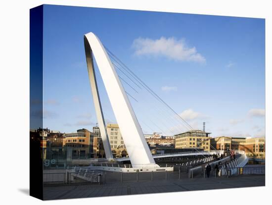 Millennium Bridge, Gateshead, Tyne and Wear, England, United Kingdom, Europe-Mark Sunderland-Premier Image Canvas