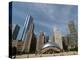 Millennium Park and Cloud Gate Sculpture, Aka the Bean, Chicago, Illinois, Usa-Alan Klehr-Premier Image Canvas