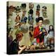 "Millinery Shop," March 10, 1945-John Falter-Premier Image Canvas