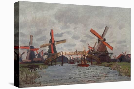 Mills at Westzijderveld Near Zaandam, 1871-Claude Monet-Premier Image Canvas