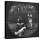 Milwaukee Braves Henry Aaron Batting During Baseball Game-George Silk-Premier Image Canvas