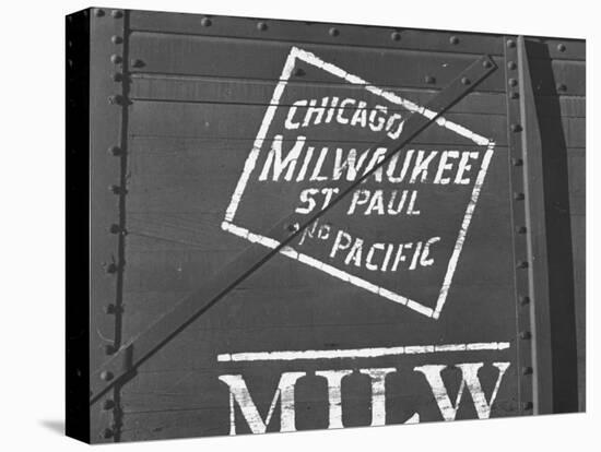 Milwaukee Road Boxcar Showing Logo-null-Premier Image Canvas