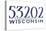 Milwaukee, Wisconsin - 53202 Zip Code (Blue)-Lantern Press-Stretched Canvas