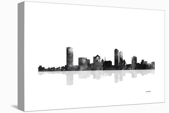 Milwaukee Wisconsin Skyline BG 1-Marlene Watson-Premier Image Canvas