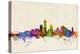 Milwaukee Wisconsin Skyline-Michael Tompsett-Stretched Canvas