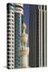 Minaret below Skyscrapers in Dubai-Jon Hicks-Premier Image Canvas