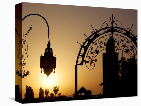 Minaret of the Koutoubia Mosque at Sunset, Marrakesh, Morocco, North Africa, Africa-Frank Fell-Premier Image Canvas
