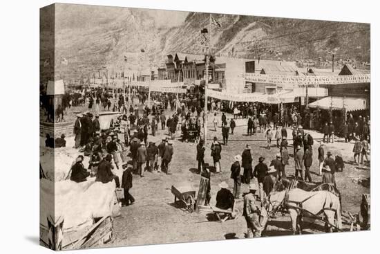 Miners and New Settlers Crowding Dawson City During the Klondyke Gold Rush, 1900-null-Premier Image Canvas