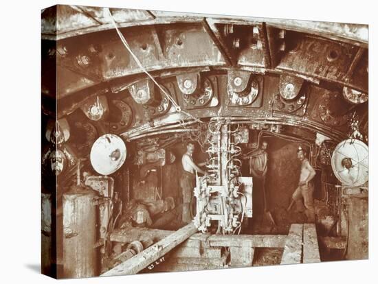 Miners at Work on the Construction of the Rotherhithe Tunnel, Bermondsey, London, February 1907-null-Premier Image Canvas