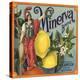 Minerva Brand - Corona, California - Citrus Crate Label-Lantern Press-Stretched Canvas