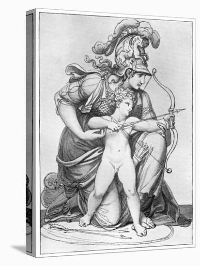 Minerva Directing the Arrow of Cupid, Late 18th-Early 19th Century-Richard Cosway-Premier Image Canvas