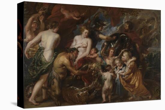 Minerva Protects Pax from Mars (Peace and Wa), C. 1629-1630-Peter Paul Rubens-Premier Image Canvas