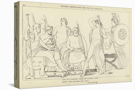 Minerva Repressing the Fury of Achilles-John Flaxman-Premier Image Canvas