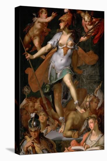 Minerva Victorious over Ignorance, Ca 1591-Bartholomeus Spranger-Premier Image Canvas