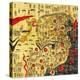 Ming Empire, China - Panoramic Map-Lantern Press-Stretched Canvas