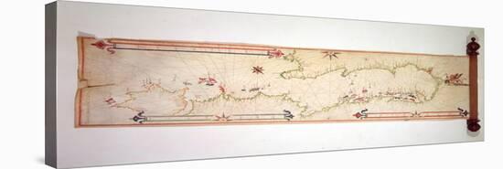 Miniature Nautical Map of the Adriatic, 1624-Alvise Gramolin-Premier Image Canvas