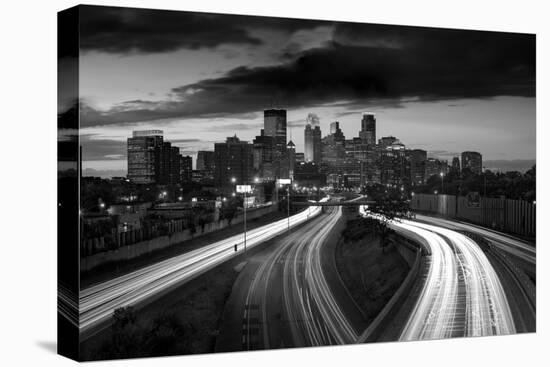 Minneapolis M N Skyline BW-Steve Gadomski-Premier Image Canvas