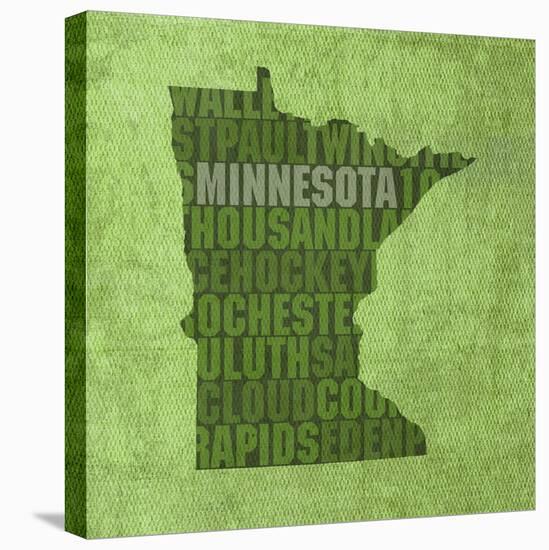 Minnesota State Words-David Bowman-Premier Image Canvas