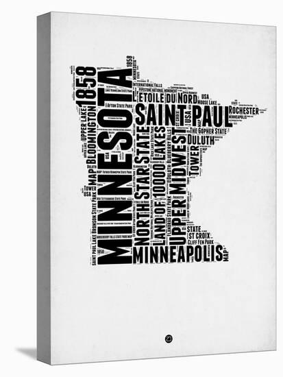 Minnesota Word Cloud 2-NaxArt-Stretched Canvas