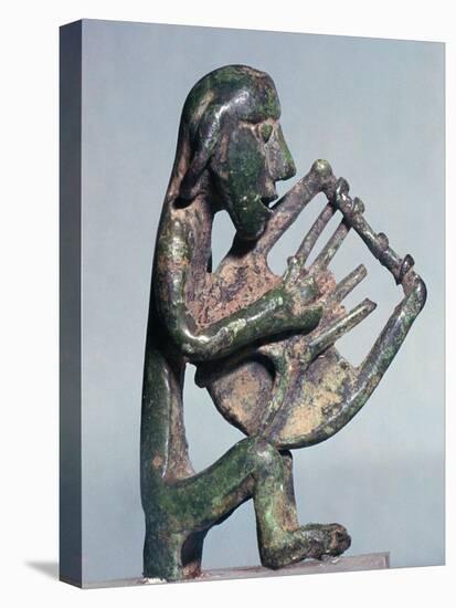 Minoan bronze of a harpist-Unknown-Premier Image Canvas