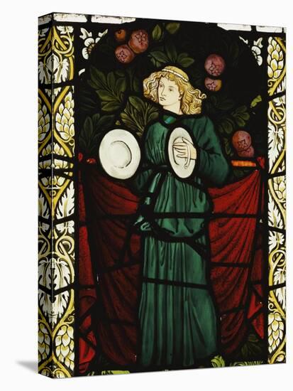 Minstrel Angel with Cymbals, for the East Window of St. John's Church, Dalton Yorkshire-William Morris-Premier Image Canvas