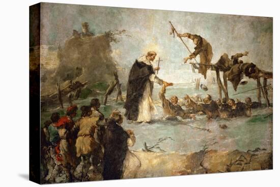 Miracle D'un Saint Dominicain - the Miracle of a Dominican Saint (Saint Goncalo De Amarante?) - Fra-Francesco Guardi-Premier Image Canvas