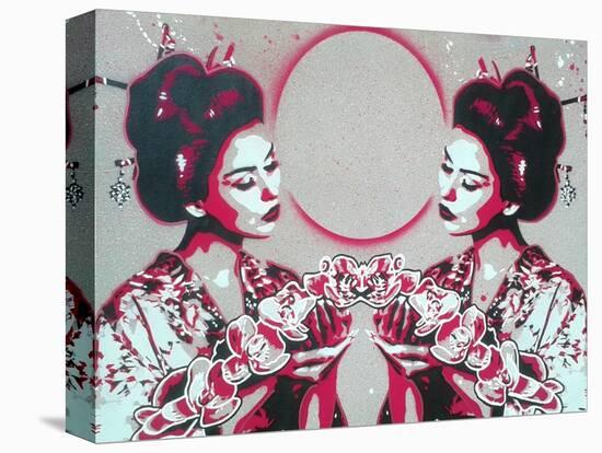 Mirror Geisha-Abstract Graffiti-Premier Image Canvas