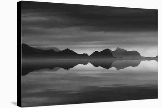 Mirrored Silver Sea-Andreas Stridsberg-Stretched Canvas