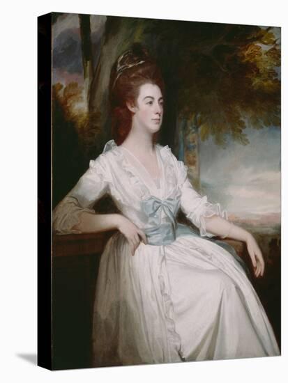 Miss Clavering, 1780/82 (Oil on Canvas)-George Romney-Premier Image Canvas