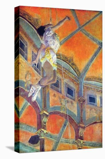Miss Lala in Circus Fernando-Edgar Degas-Stretched Canvas