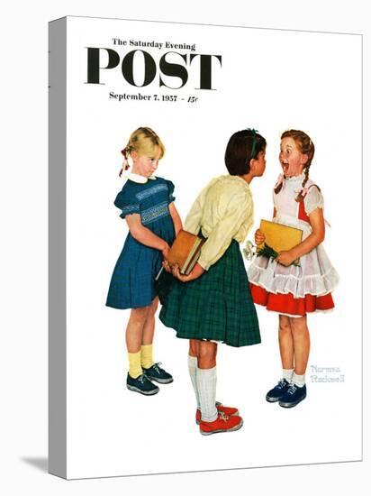"Missing tooth" Saturday Evening Post Cover, September 7,1957-Norman Rockwell-Premier Image Canvas